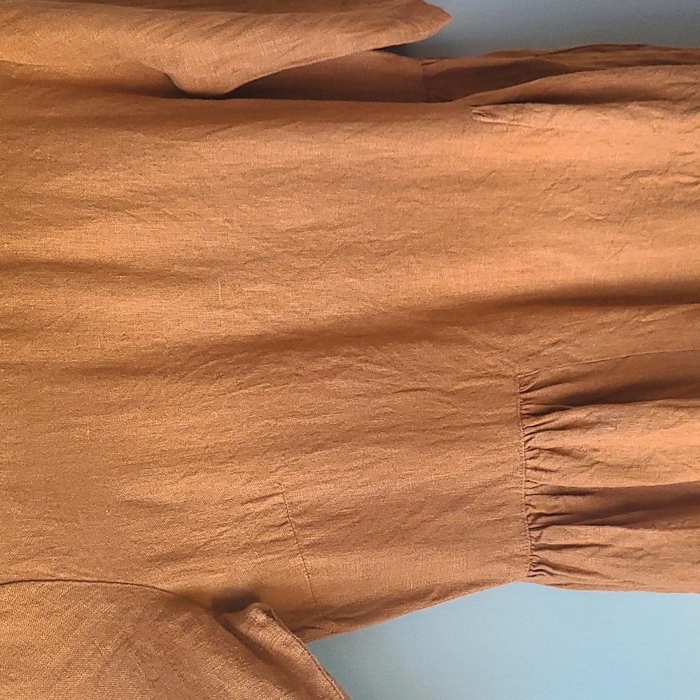 Magic Linen Medium Dress in Cinnamon - Picture 4 of 8